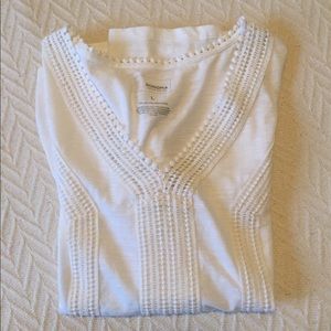 White peplum T